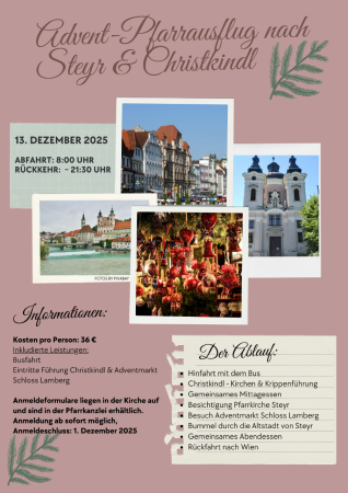 Advent-Pfarrausflug